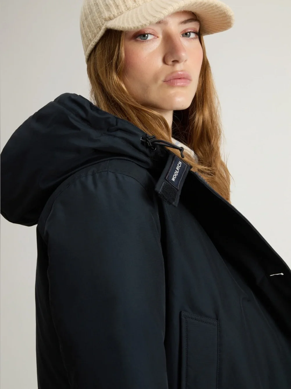 Woolrich Arctic Parka in Ramar Cloth with Duck Down Fill Jacket,medium